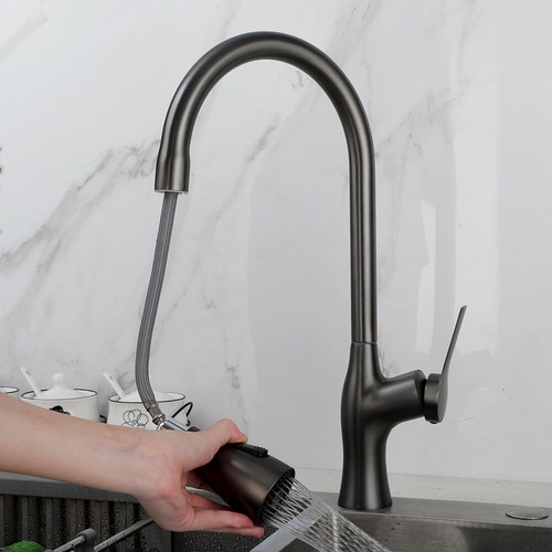 Kitchen Faucet Sink Tap 360°Swivel Spout Single Handle Hole Basin Mixer Tap - Picture 7 of 37