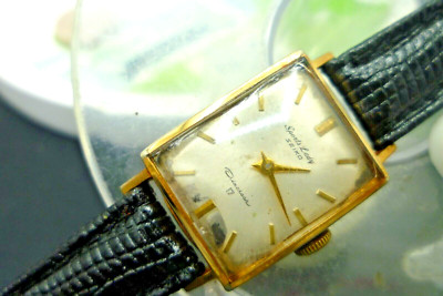 Womens 18mm SEIKO SPORTS LADY 17j 20mic Gold 6521 Vintage 1961