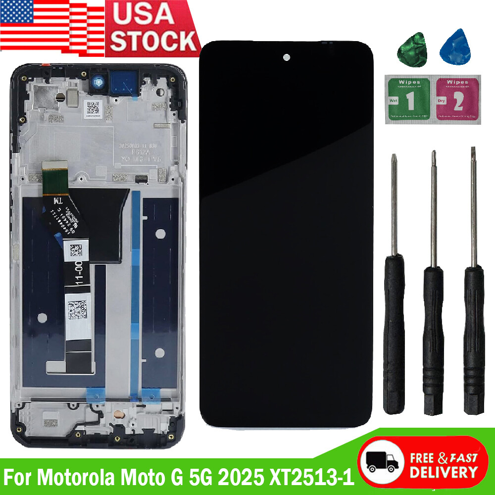 Replacement LCD Touch Screen Digitizer +Frame For Moto G 5G 2025