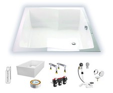 Badewanne Hoesch Largo 2000x1400 3692.010 Zweisitzbadewanne Doppelwanne Acryl