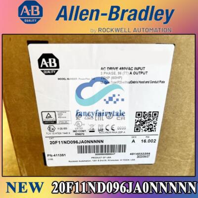 New AB 20F11ND096JA0NNNNN PowerFlex 753 AC Drive Free Shipping