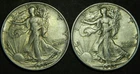 1944-P & 1944-D Liberty Walking Silver Half Dollars ~ AU ~ (Lot #971)