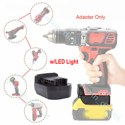 Adapter For Dewalt 20V Max Li-Ion Battery Convert to for Milwaukee 18v Tool