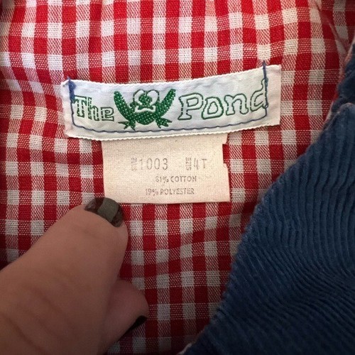 Vintage The Pond Raggedy Ann Kleid Kindergröße 4T marineblau rot - Bild 4 von 5