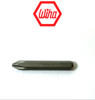 Wiha 75120 #1X28 System 4 Phillips Micro Screwdriver Bit PH1 Hex 4mm Cross