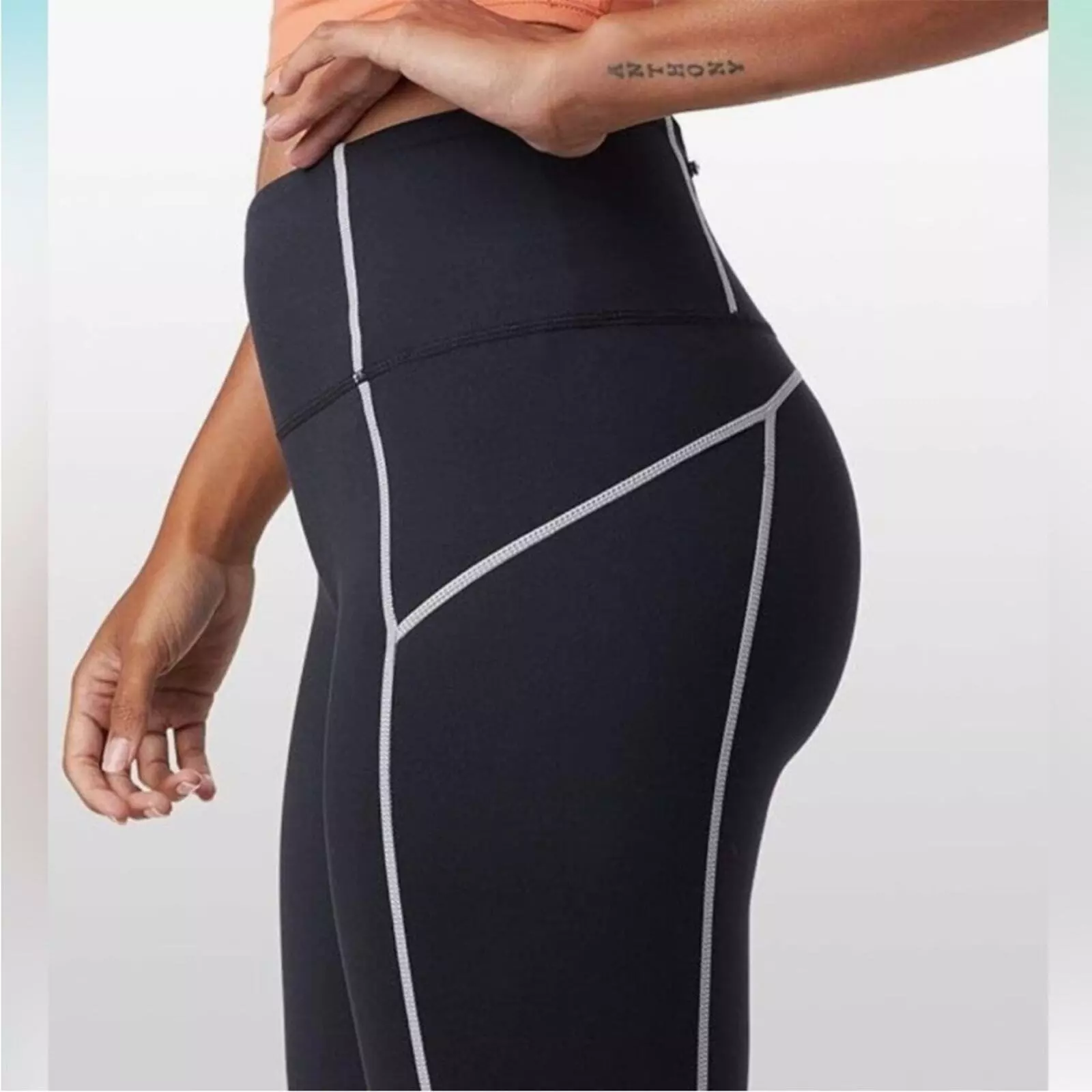 free-people-movement euc black and white leggings