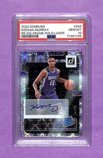 2022-23 Donruss Keegan Murray Rated Rookie 54/75 Auto Holo Frame Laser PSA 10