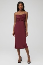 ASTR ZOLA Dress Small Wine Womens Elegant Stylish Sleeveless Summer