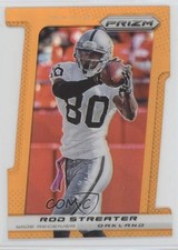 2013 Panini Prizm Orange Die-Cut Prizm 49/50 Rod Streater #92 1i8