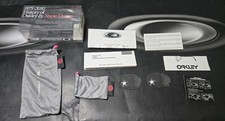 Rare Oakley Staple Design STPL Jawbone Box, Microfiber Bag, Clear Lenses 24-220