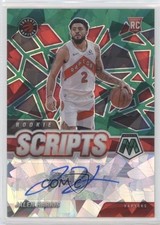 2020 Panini Mosaic Rookie Scripts Green Ice Prizm Jalen Harris #RS-JAL Auto ng3