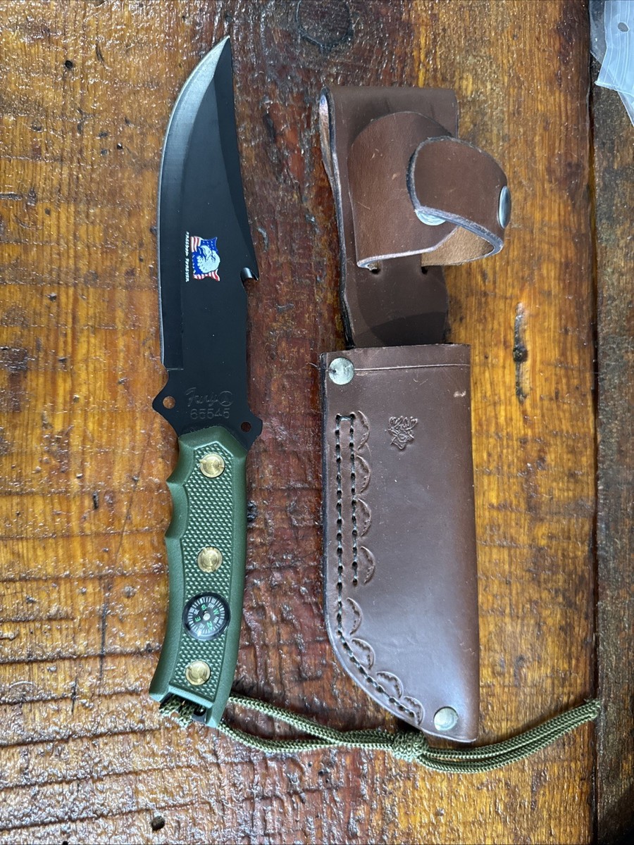 Vintage Fury 65545, Fixed Blade, Survival Knife, w/ Sheath