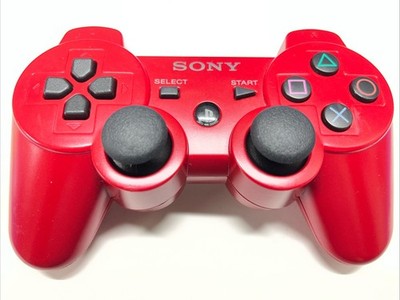 Sony PS3 DualShock 3 Wireless Controller   Red OEM  Tested