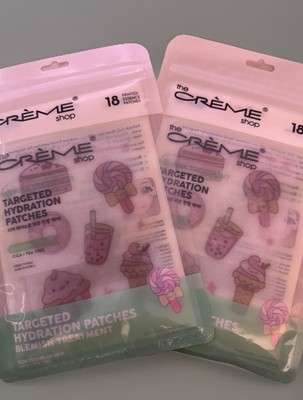 The Crème Shop Targeted Hydration Patches Cica + Tea Tree Lot of 2 New Sealed