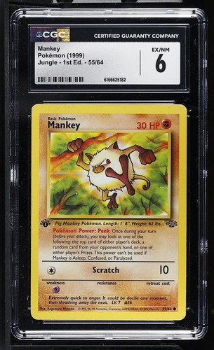 Mankey (1st Edition) graded CGC 6 for sale on eBay
