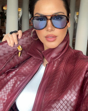 Big Pilot XXL "wild CHERRY" OVERSIZED Metal Gradient Women Sunglasses Shadz  2