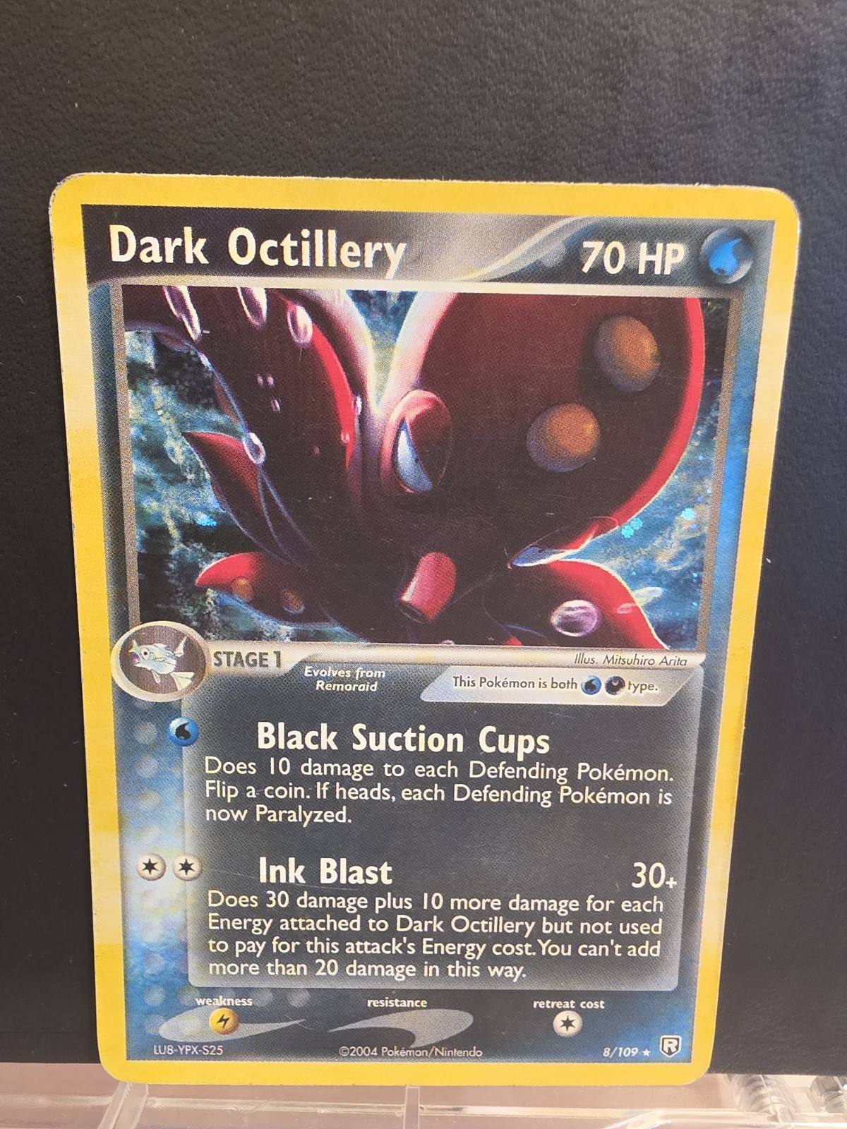 Pokemon Dark Octillery Holo Card 8/109