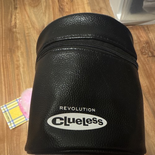 Revolution Clueless Black Makeup Bag/Case w/ Handle, Zipper Closure