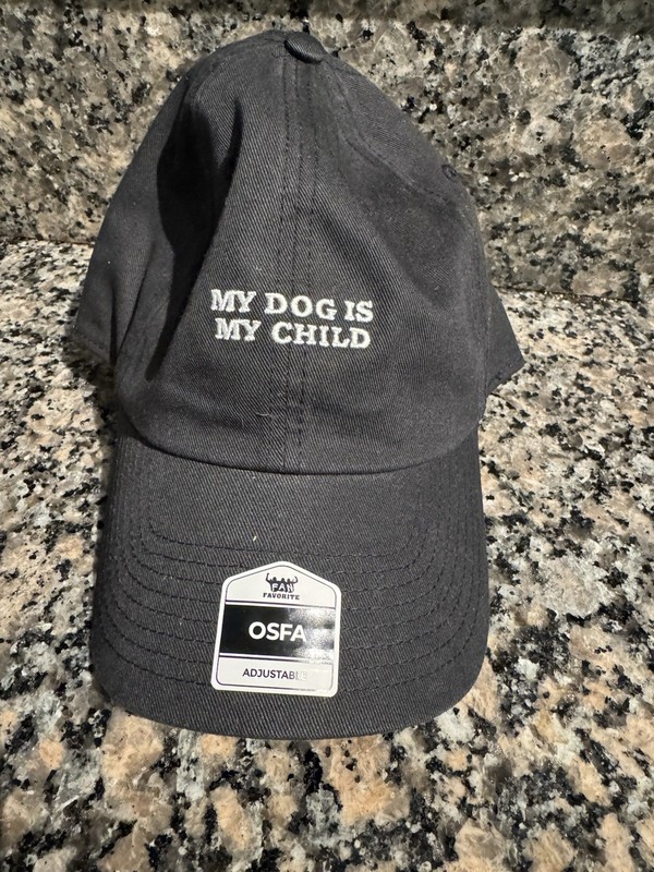 “My Dog Is My Child” Baseball Hat Black Adult One Size