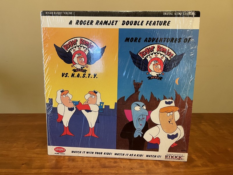 Sealed Roger Ramjet Double Feature Vol. 2 Laserdisc Set Animation 1965