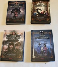 A Series of Unfortunate Events 1-4 Netflix By Lemony Snicket Hardcover Book Set