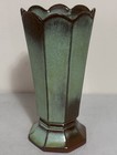 Vtg Frankoma Pottery 9" Vase #64 Prairie Green EXCEPTIONAL — photo 3