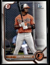 2022 Bowman #BP-27 Darell Hernaiz Prospects Orioles Baseball Card 2101I