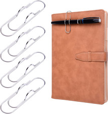 Pen Clip, 12 Pack Stainless Steel Pencil Clip Holder for Notebook, Books, Journa