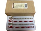 Longaberger 2007 Glass Candy Cane Ornament Set In Original Box Set Of 4