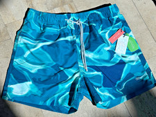 Le Club Men's L Sustainable Swim Trunk Reflections Mid Multi NEW WITH TAGS  