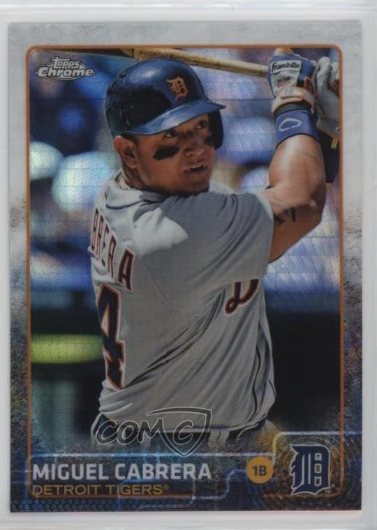 2015 Topps Chrome Prism Refractor Miguel Cabrera #162 0vt8