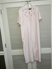 Jaclyn Hart Size 16 Pink Dress Roses Vintage 1980’s Easter