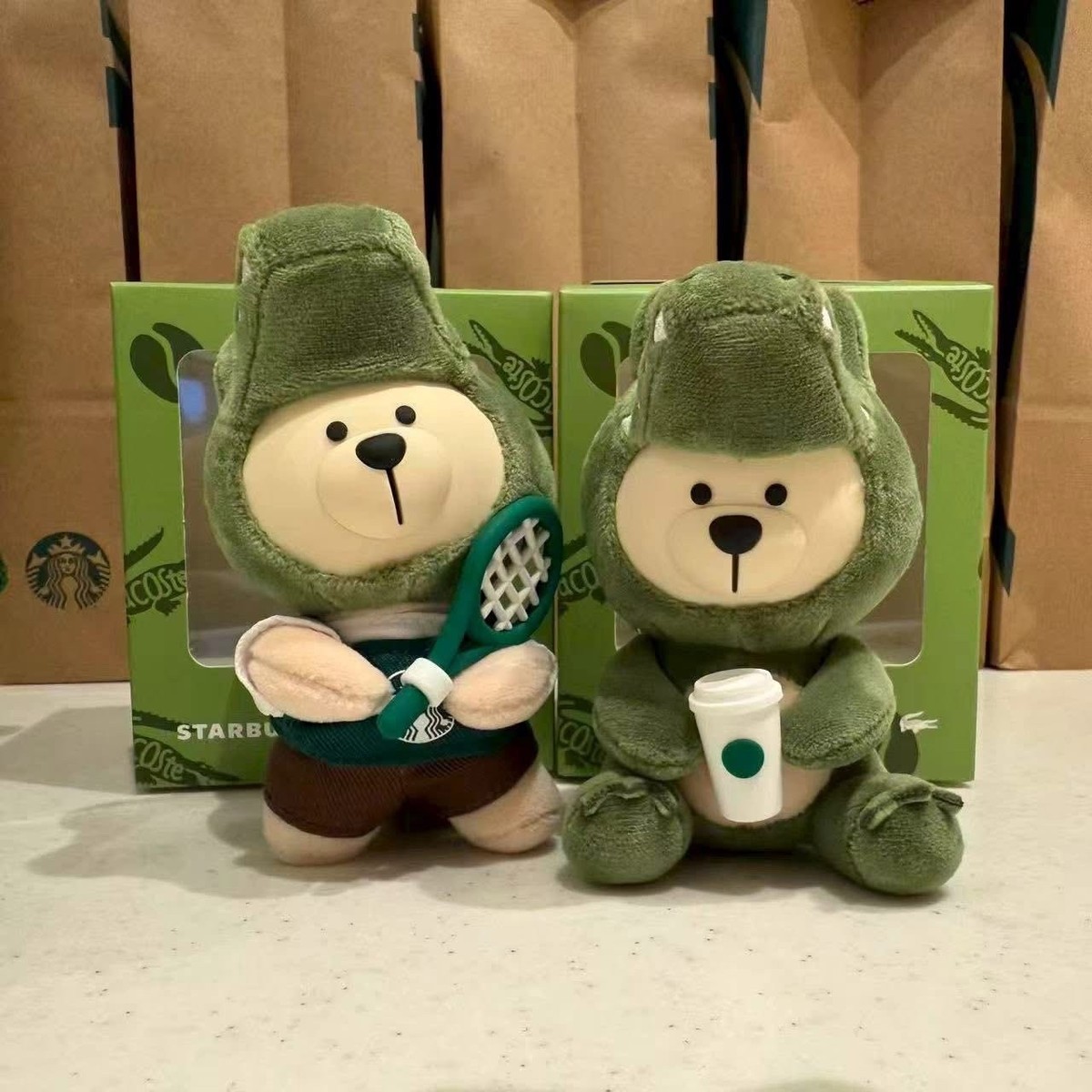 Pre Starbucks China 2026 Lacoste Collaboration Bearista Crocodile