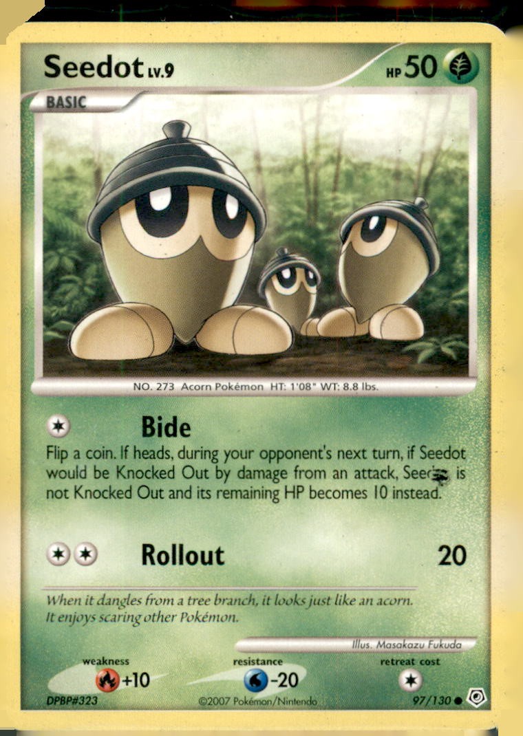 Seedot 97/130 Common Diamond & Pearl Pokemon Near Mint