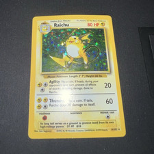 Pokemon Raichu Base Set 14/102 Holo Rare MP on eBay