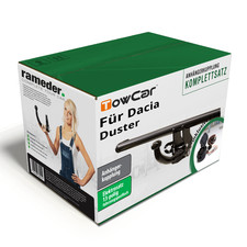 TowCar Anhängerkupplung abnehmbar & 13poliger ECS E-Satz für Dacia Duster 23- NP