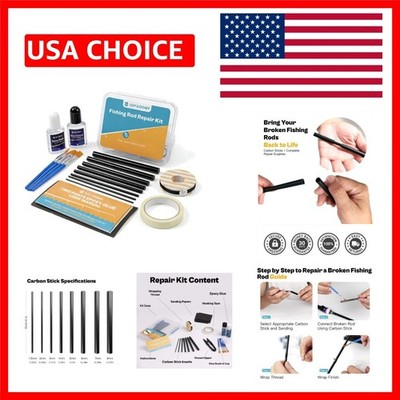 Revive Your Broken Fishing Rod: All-in-One Repair Kit for Freshwater & Saltwater