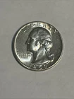 1959-P Philadelphia Washington Quarter Type B, US 25c Silver Coin BU UNC