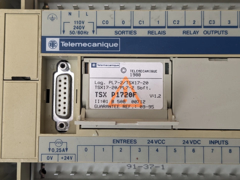 Automate TELEMECANIQUE TSX1723428 + Cartouche Logiciel TSX P1720F / TSX 17 - Photo 3/4