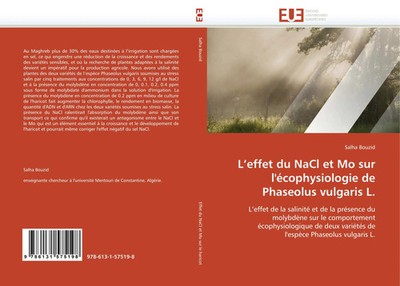 L''effet du NaCl et Mo sur l''écophysiologie de Phaseolus vulgaris L. Bouzid