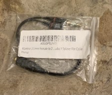 3.5mm Female To 2 Male Splitter Cable. New