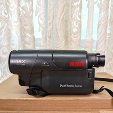 RCA PRO 847 DUAL BATTERY CAMCORDER - PARTS OR REPAIR ONLY