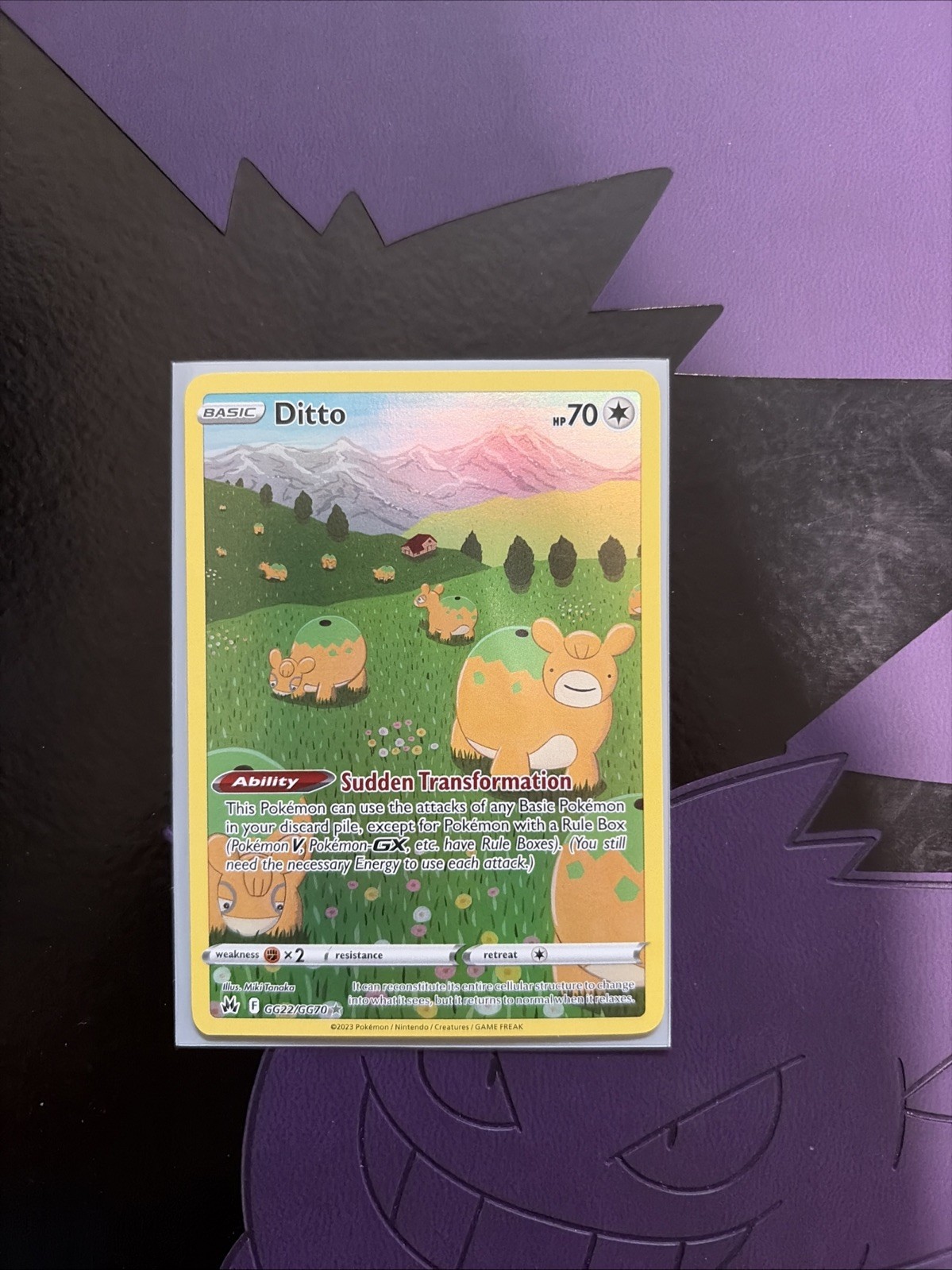 Ditto GG22/GG70 SWSH: Crown Zenith: Galarian Gallery Holo