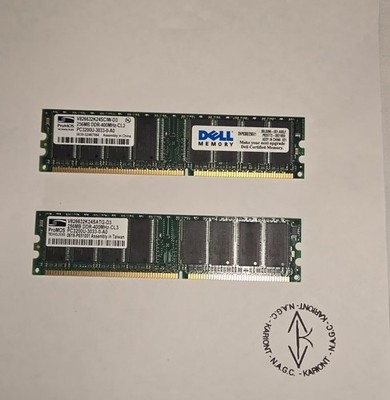 512MB Dell DDR RAM For Legacy Desktops   2 256MB Modules