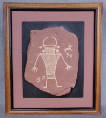 Shaman Southwest Fremont Petroglyph / Pictograph Rock Art Reproduction ...