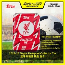 2025-26 TOPPS Liverpool Soccer Star Cards Collector Tin Factory Sealed!