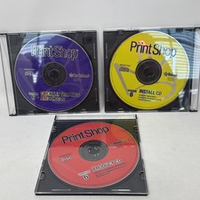 Broderbund The Print Shop Version 6 Win 95 3 CDs ONLY/ NOTHING INCLUDED