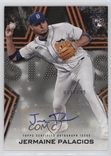 2023 Topps Series 2 Baseball Stars Black 11/199 Jermaine Palacios Auto 14sd