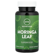 Moringa Leaf, 60 Vegan Capsules (600 mg per Capsule)