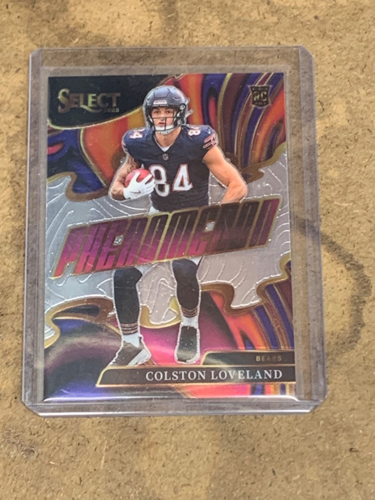 2025 Panini Select Colston Loveland RC #5 Phenomenon Base Card Chicago Bears